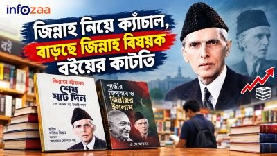 জিন্নাহ নিয়ে ক্যাঁচাল, বাড়ছে জিন্নাহ বিষয়ক বইয়ের কাটতি